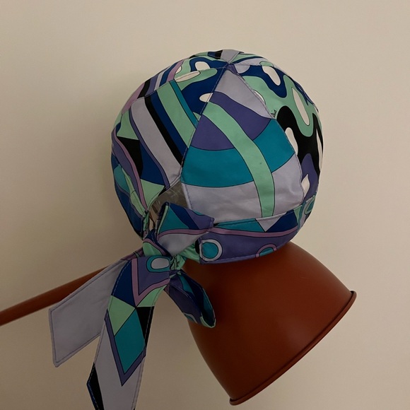 Emilio Pucci Hat (vintage rare) w/ ribbon ties in back - Picture 4 of 11
